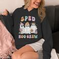 SPED Boo Crew Halloween Floral Ghost Special Ed SPED Teacher For Men Women Kids Unisex Hoodie, funny design