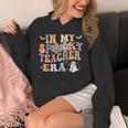 In My Spooky Teacher Era Groovy Hippie Retro Ghost Halloween Men Women Kids Unisex Hoodie, Groovy Teacher Gifts, funny design