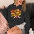 Super Teacher's Assistant Educational Superhero Unisex Hoodie, funny design