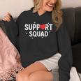 Support Squad Cute Heart Supportive Teacher Team Member Unisex Hoodie, funny design Support Squad Cute Heart Supportive Teacher Team Member Unisex Hoodie, funny design