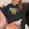 Teach Coquette Bow Teacher Back To School Happy First Day Unisex Hoodie, funny design