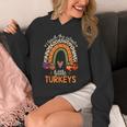 I Teach The Cutest Little Turkeys Thanksgiving Teacher Men Women Girls Kids Unisex Hoodie, funny design