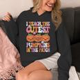 I Teach The Cutest Pumpkins Halloween Fall Teacher Women Unisex Hoodie, funny design I Teach The Cutest Pumpkins Halloween Fall Teacher Women Unisex Hoodie, funny design