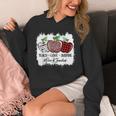 Teach Love Inspire Pre-k Teacher Apple Leopard Red Plain Unisex Hoodie, funny design