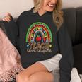 Teach Love Inspire Rainbow Leopard Cheetah Print Teacher Unisex Hoodie, funny design Teach Love Inspire Rainbow Leopard Cheetah Print Teacher Unisex Hoodie, funny design