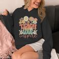 Teach Love Inspire Retro Groovy Daisy Back To School Teacher For Men Women Kids Unisex Hoodie, Groovy Teacher Gifts, funny design Teach Love Inspire Retro Groovy Daisy Back To School Teacher For Men Women Kids Unisex Hoodie, Groovy Teacher Gifts, funny design
