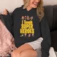 I Teach Super Heroes Comic Book Hero Teacher School Unisex Hoodie, Super Teacher Gifts, funny design I Teach Super Heroes Comic Book Hero Teacher School Unisex Hoodie, Super Teacher Gifts, funny design