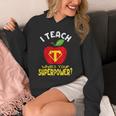 I Teach What's Your Superpower Superhero Teacher Unisex Hoodie, funny design I Teach What's Your Superpower Superhero Teacher Unisex Hoodie, funny design