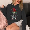 Teacher Gnome Xmas Family Matching Plaid Christmas Gnomes Unisex Hoodie, funny design Teacher Gnome Xmas Family Matching Plaid Christmas Gnomes Unisex Hoodie, funny design