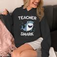 Teacher Shark Teaching Back To School Kindergarten Unisex Hoodie, funny design