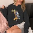 Teacher Shirt Giraffe Holding Books Bookworm Librarian Unisex Hoodie, funny design Teacher Shirt Giraffe Holding Books Bookworm Librarian Unisex Hoodie, funny design