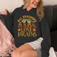 All Teachers Love Brains School Halloween Costume Unisex Hoodie, funny design