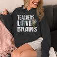 Teachers Love Brains Zombie Halloween Hilarious Unisex Hoodie, funny design Teachers Love Brains Zombie Halloween Hilarious Unisex Hoodie, funny design