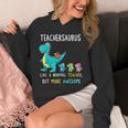 Teachersaurus Like A Normal Teacher But More Awesome Unisex Hoodie, funny design