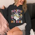 Teaching My Boos Ghost Teacher Cute Groovy Halloween Teacher Unisex Hoodie, Groovy Teacher Gifts, funny design Teaching My Boos Ghost Teacher Cute Groovy Halloween Teacher Unisex Hoodie, Groovy Teacher Gifts, funny design