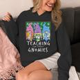 Teaching My Little Gnomies With Gnome For Teacher Women Unisex Hoodie, funny design
