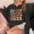 In My Thankful Teacher Era Cute Groovy Thanksgiving Teacher Unisex Hoodie, Groovy Teacher Gifts, funny design