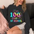 Tie Dye Happy 100th Day Of School Teacher Student 100 Days Unisex Hoodie, funny design