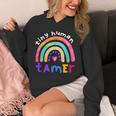 Tiny Human Tamer Watercolor Rainbow Daycare Teacher Unisex Hoodie, funny design Tiny Human Tamer Watercolor Rainbow Daycare Teacher Unisex Hoodie, funny design