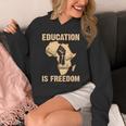 History Education Is Freedom African Map Black Teacher Unisex Hoodie, History Teacher Gifts, funny design