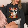 Trick Or Teach Halloween Shirt For Teacher Kids Floral Ghost Unisex Hoodie, funny design Trick Or Teach Halloween Shirt For Teacher Kids Floral Ghost Unisex Hoodie, funny design