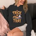 Trick Or Tray Halloween Cafeteria Teacher School Unisex Hoodie, funny design Trick Or Tray Halloween Cafeteria Teacher School Unisex Hoodie, funny design