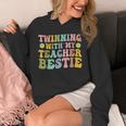 Twinning With My Teacher Bestie Twin Day Matching Teachers For Men Women Girls Kids Unisex Hoodie, funny design Twinning With My Teacher Bestie Twin Day Matching Teachers For Men Women Girls Kids Unisex Hoodie, funny design