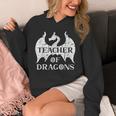 Vintage Teacher Of Dragons Quotes Teacher Student Unisex Hoodie, funny design