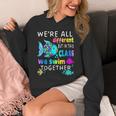 We'Re All Different But We Swim Together Elementary Teacher Unisex Hoodie, funny design