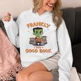 Cute Halloween Teacher Librarian Frankenstein Reading Books Unisex Hoodie, funny design Cute Halloween Teacher Librarian Frankenstein Reading Books Unisex Hoodie, funny design