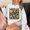 Growth Not Perfection Abstract Florals SPED Teacher Unisex Hoodie, funny design