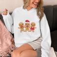 Hanging With My Cookies Gingerbread Christmas Teacher Xmas Unisex Hoodie, funny design