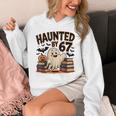 Haunted By 67 Teacher Ghost Pumpkin Halloween Costum Unisex Hoodie, funny design Haunted By 67 Teacher Ghost Pumpkin Halloween Costum Unisex Hoodie, funny design