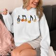 Music Notes Pumpkin Music Teacher Musician Fall Halloween Men Women Kids Unisex Hoodie, funny design