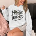 Music Teacher For Women Elementary First Day Of School Unisex Hoodie, funny design