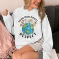 Reduce Reuse Recycle Respect Earth Day Teacher Girl Women Unisex Hoodie, funny design