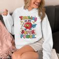 Retro Teaching Is My Superpower Apple Teacher Appreciation Unisex Hoodie, funny design Retro Teaching Is My Superpower Apple Teacher Appreciation Unisex Hoodie, funny design