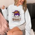 Spooky Paraprofessional Life Halloween Messy Bun Teacher For Men Women Unisex Hoodie, funny design Spooky Paraprofessional Life Halloween Messy Bun Teacher For Men Women Unisex Hoodie, funny design