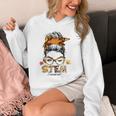 STEM Teacher Messy Bun Fall Vibes Autumn Thanksgiving Men Women Unisex Hoodie, funny design