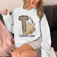 T Is For Teacher’s Aide Back To First Day Of School Leopard Men Women Girls Kids Unisex Hoodie, funny design T Is For Teacher’s Aide Back To First Day Of School Leopard Men Women Girls Kids Unisex Hoodie, funny design