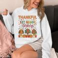 Teach Thanksgiving Teacher Thankful For My 1st Grade Turkeys Unisex Hoodie, funny design