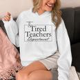 The Tired Teachers Department Teacher Appreciation Day Unisex Hoodie, funny design