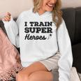 I Train Superheroes For Teacher Coach Men Women Unisex Hoodie, funny design