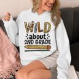 Wild About 2Nd Grade School Grade Teacher Unisex Hoodie, 2nd Grade Teacher Gifts, funny design