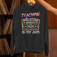 Back To School Retro Teaching Is My Jam 80s Teacher Boombox Unisex Hoodie, gift for family, gift for coworker