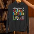 Battery Life Of Daycare Provider Childcare Teacher Unisex Hoodie, gift for family, gift for coworker
