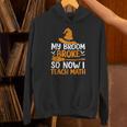 My Broom Broke So Now I Teach Math Teacher Halloween Unisex Hoodie, gift for family, gift for coworker