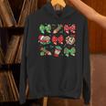 Cute Coquette Pencil Bow Christmas School Teacher Student Unisex Hoodie, gift for family, gift for coworker