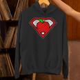 Cute Distressed Super Teacher Superhero Apple Shirt Unisex Hoodie, Super Teacher Hoodies, gift for family, gift for coworker