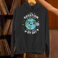 Earth Day Rotation Of The Earth Makes My Day Science Teacher Unisex Hoodie, Science Teacher Hoodies, gift for family, gift for coworker